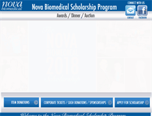 Tablet Screenshot of novascholarship.com